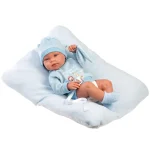 Llorens Tino 43 cm-es újszülött baba párnával Azonnal elérhető