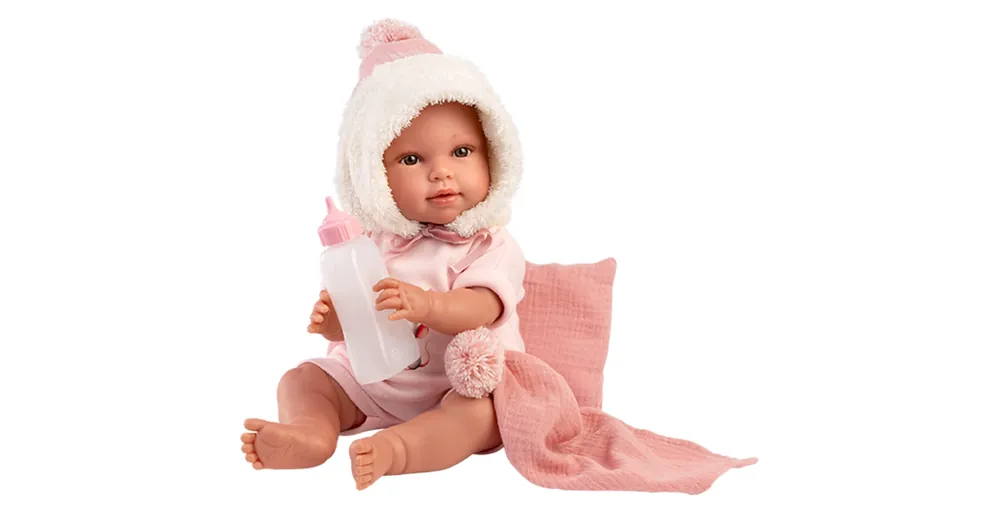 Exkluzív ajánlat Llorens Olivia 38 cm-es síró baba takaróval