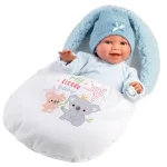 Llorens Liam 38 cm-es síró baba hálózsákkal Expressz szállítás