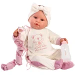 Llorens Lea 45 cm-es síró baba cumival koalás rugdalózóban Outlet