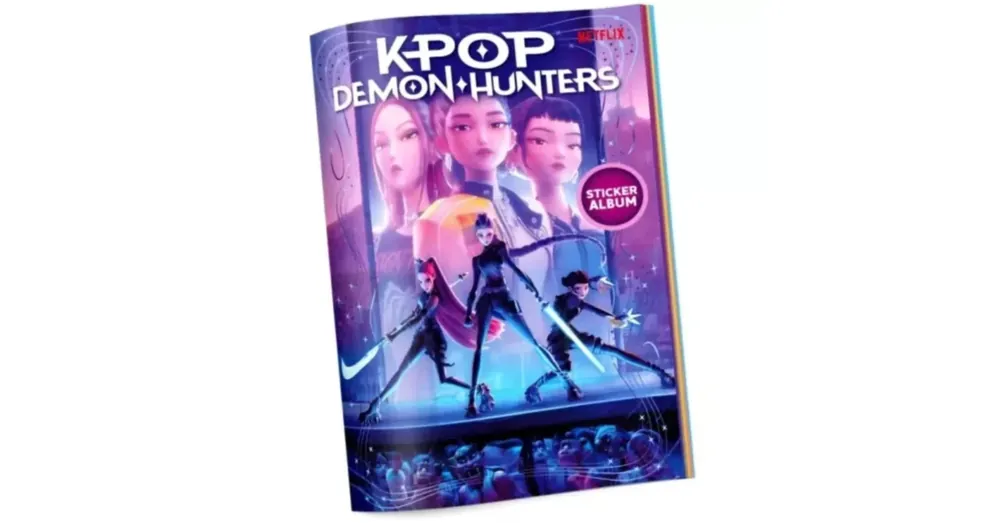 Újdonság K-Pop démonvadászok gyűjtőalbum gyűjthető matricákhoz – 2 × 5 db matricával