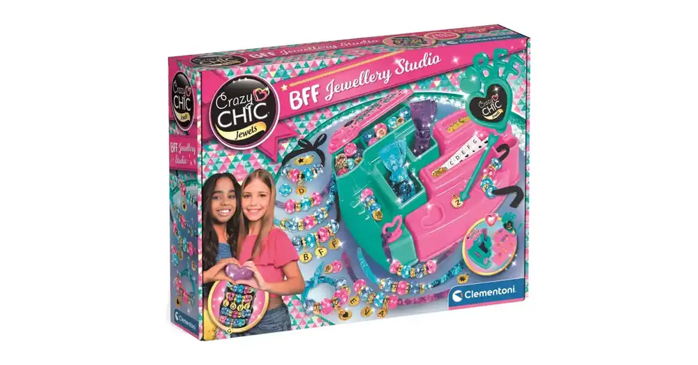 Akciós ár Crazy Chic BFF ékszerkészítő stúdió kreatív szett – Clementoni