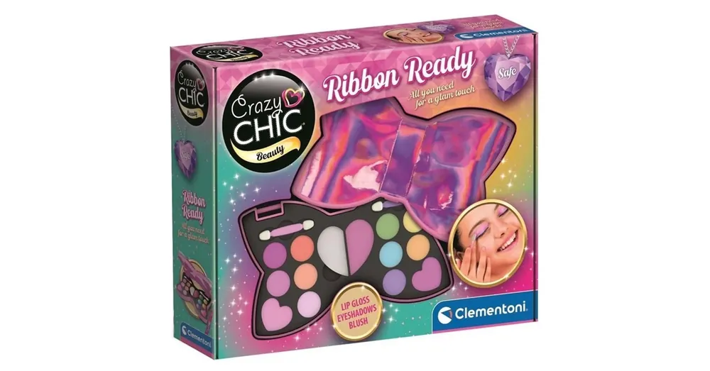 Biztonságos fizetés Crazy Chic Ribbon Ready sminkkészlet masni alakú tárolóban – Clementoni