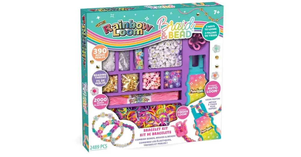 Rainbow Loom Auto Loom gumikarkötőkészítő szett gyöngyökkel Árengedmény