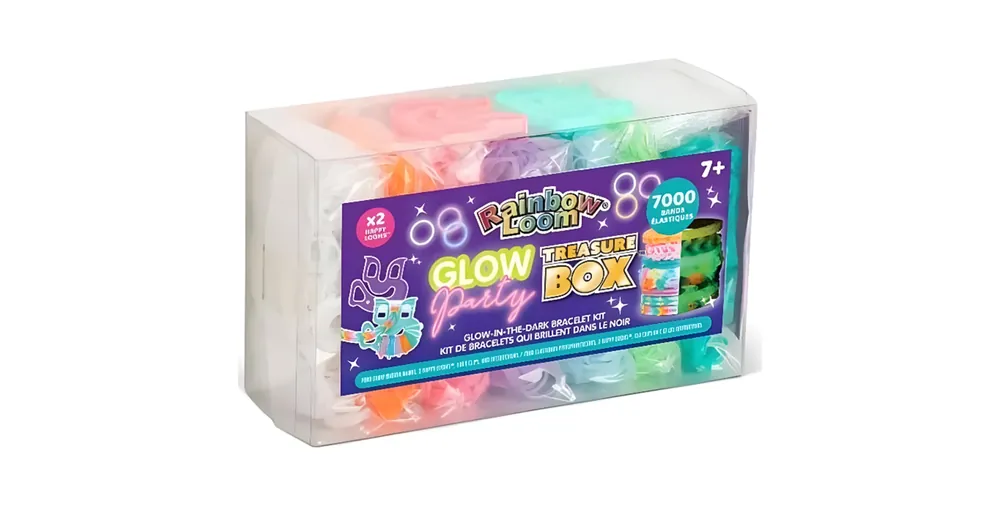 Biztonságos vásárlás Rainbow Loom Sötétben világító gumikarkötő készítő szett