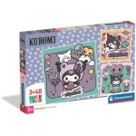 Vedd meg online Kuromi 3×48 db-os Super Color puzzle – Clementoni