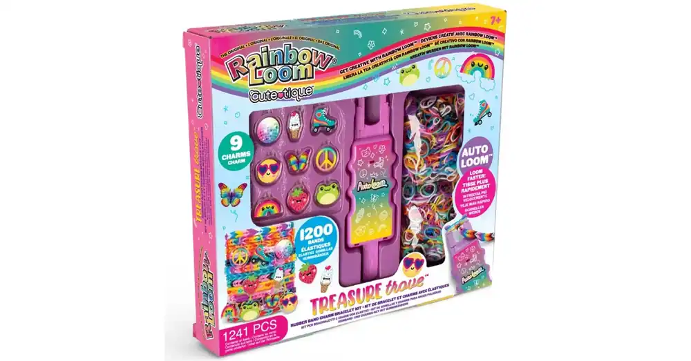 Prémium Rainbow Loom Cute-Tique kincsesbánya gumikarkötő készítő szett