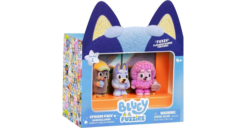 Újdonság Bluey Fuzzies Epizód 3 db-os szett – Árnyvidék