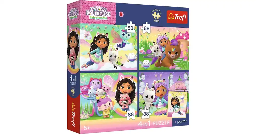 Gabi babaháza 4×88 db-os prémium plusz kids puzzle poszterrel – Trefl Olcsó