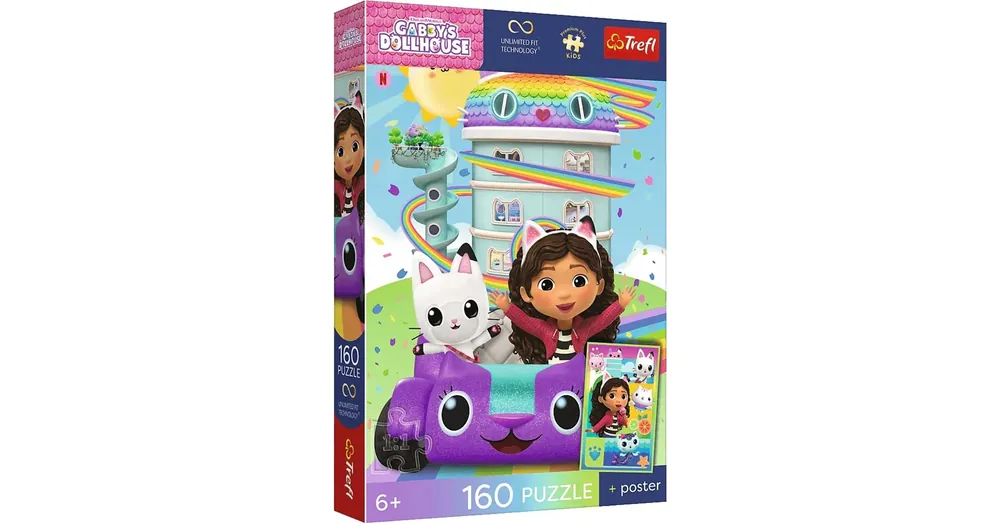 Olcsó Gabi babaháza 160 db-os UFT puzzle poszterrel – Trefl