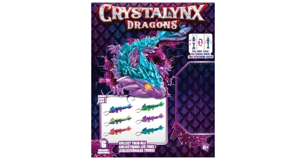 CrystaLynx Gyűjthető sárkányok kulcstartó - Spin Master Gyors kiszállítás