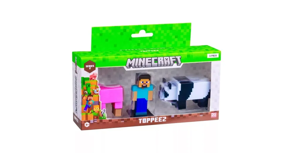 Árengedmény Minecraft 3D Toppeez 2. széria 3 db-os figurakészlet többféle - 1db