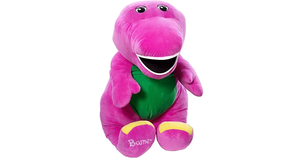 Barney plüss dinoszaurusz 28 cm-es Biztonságos vásárlás