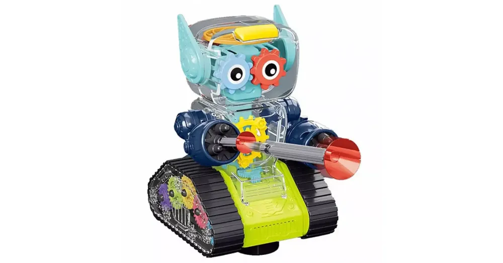 Kedvezményes ár GearWheel világító harci robot kilövővel kétféle változatban