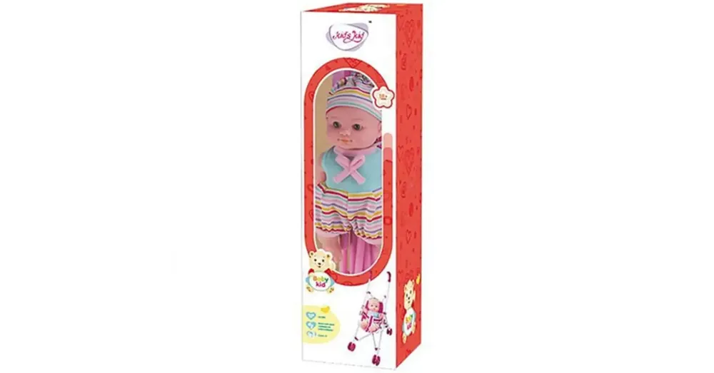 Korlátozott ajánlat Kids Kid baba babakocsival 23 cm