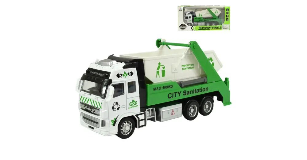 Gyors kiszállítás Konténeres szemétszállító teherautó jármű fénnyel 1/38