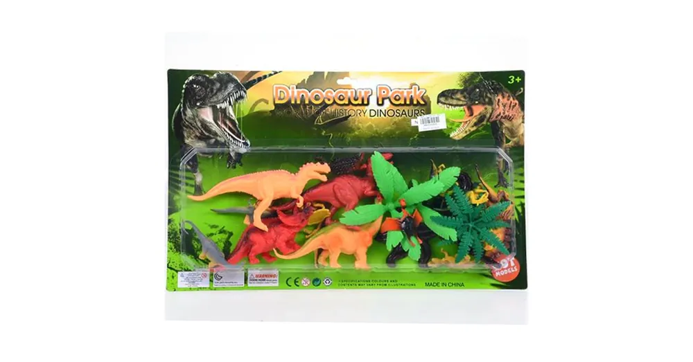 Prémium Dinoszaurusz figurák növényekkel