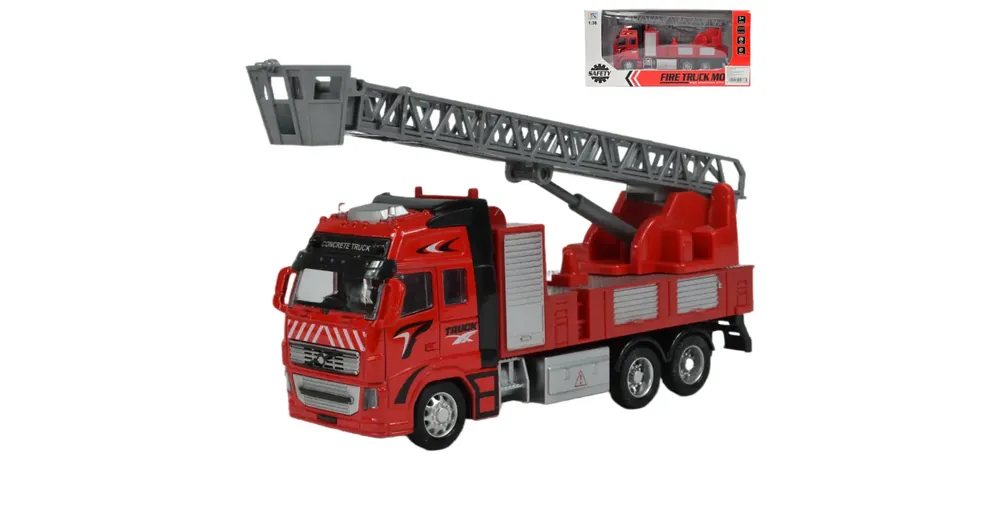 Létrás tűzoltóautó fénnyel 1/38 Alacsony ár