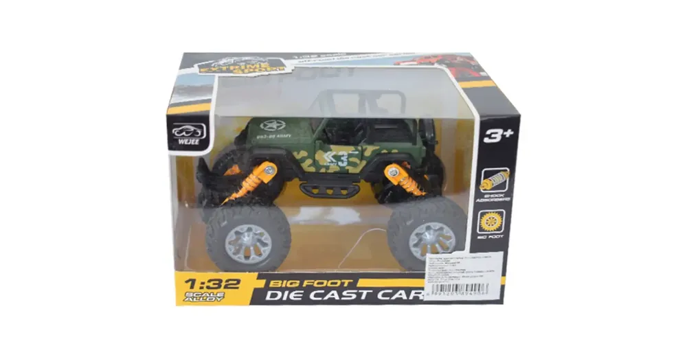 Off-Road hátrahúzós szürke terepjáró 1/32 Exkluzív ajánlat