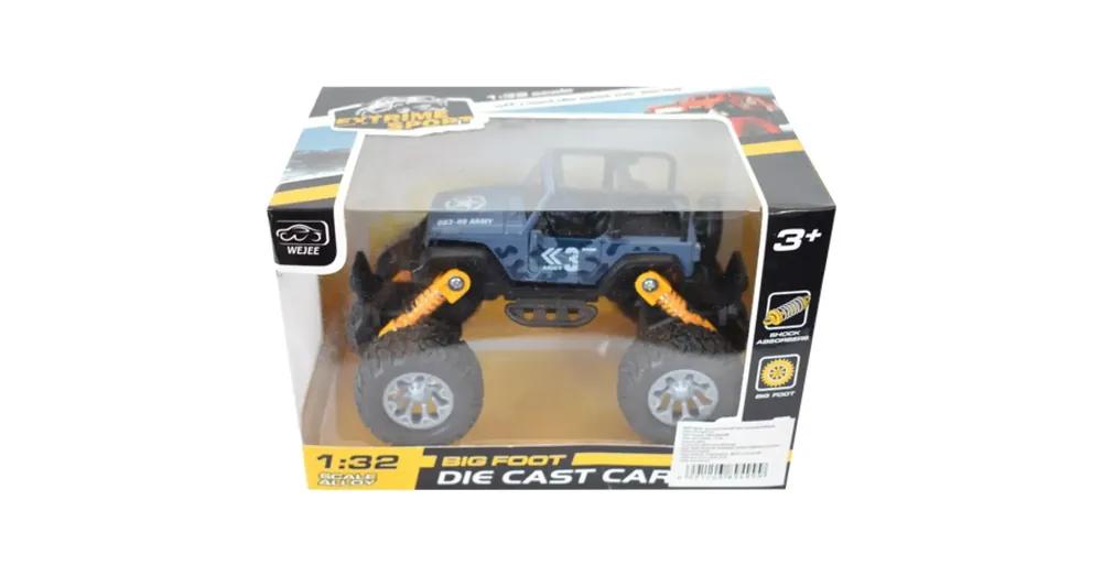 Akció Off-Road hátrahúzós ponyvás terepjáró 1/32