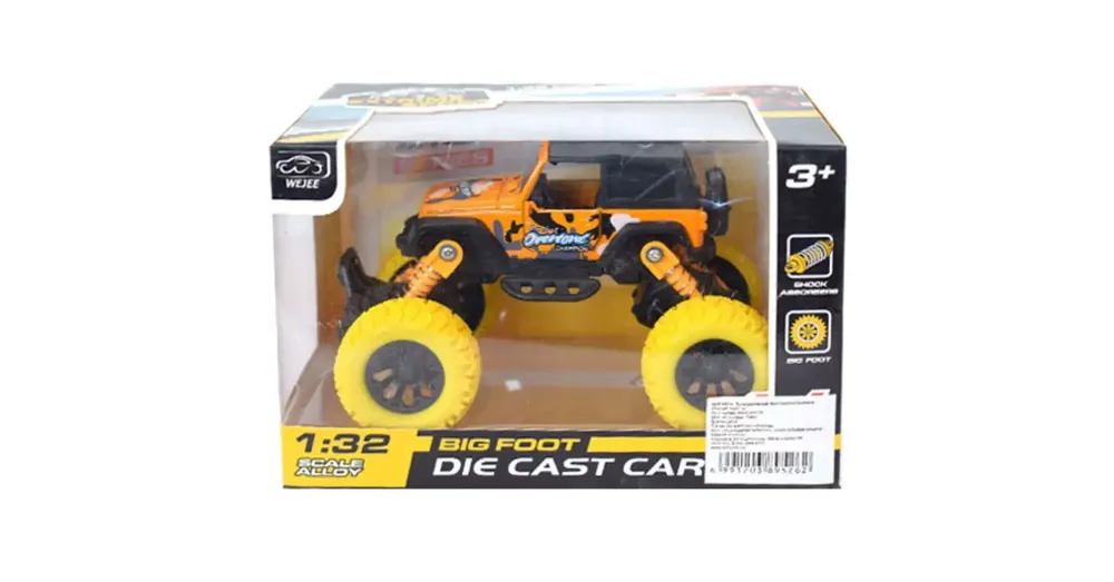 Off-Road hátrahúzós piros terepjáró 1/32 Gyors kiszállítás