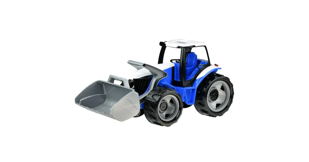 Biztonságos fizetés LENA Óriás traktor homlokrakodóval kék/fehér 62 cm