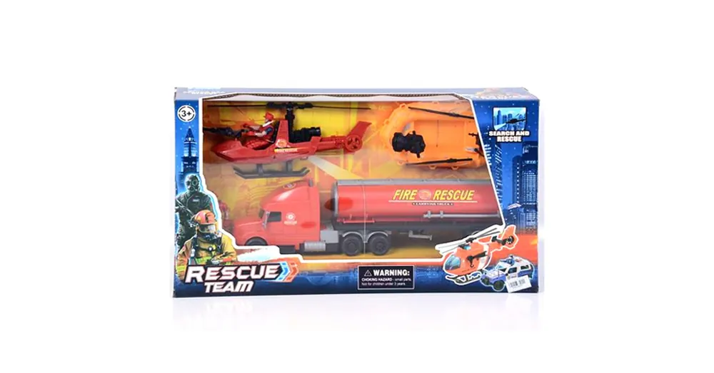 Vásárlói kedvenc Rescue Team tűzoltósági játék szett gumicsónakkal