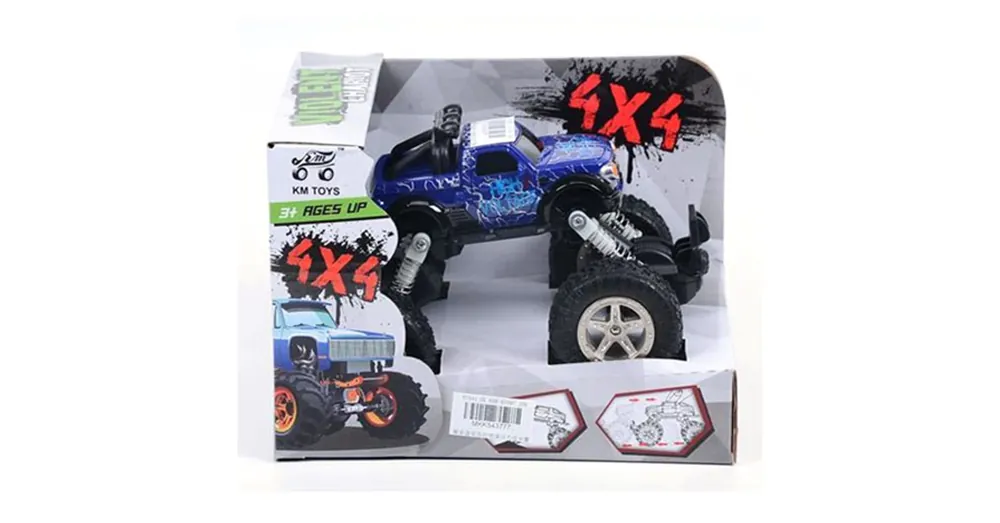 Nézd meg most Rugós terepjáró autó 4×4-es kék színben