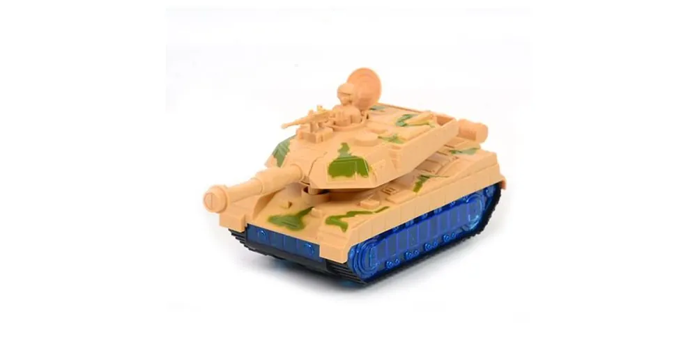 Világos terepmintás tank fénnyel és hanggal Olcsóbb