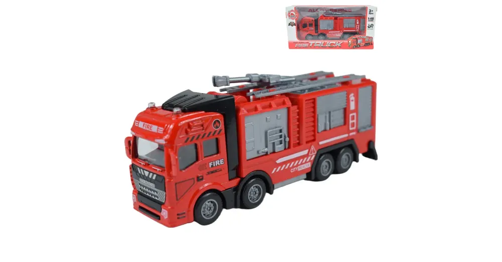 Fire Truck négytengelyes tűzoltóautó fém modell 1/43 Akciós ár
