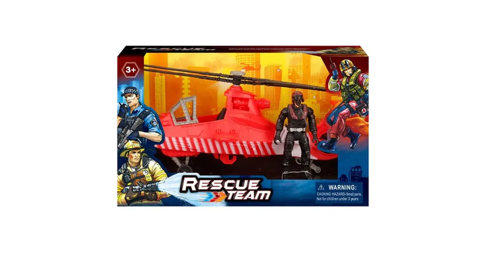 Rescue Team tűzoltósági helikopter figurával Különleges ajánlat