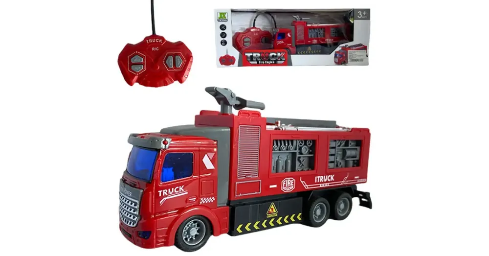 RC tűzoltóautó fénnyel 27Mhz 1/48 Árcsökkenés