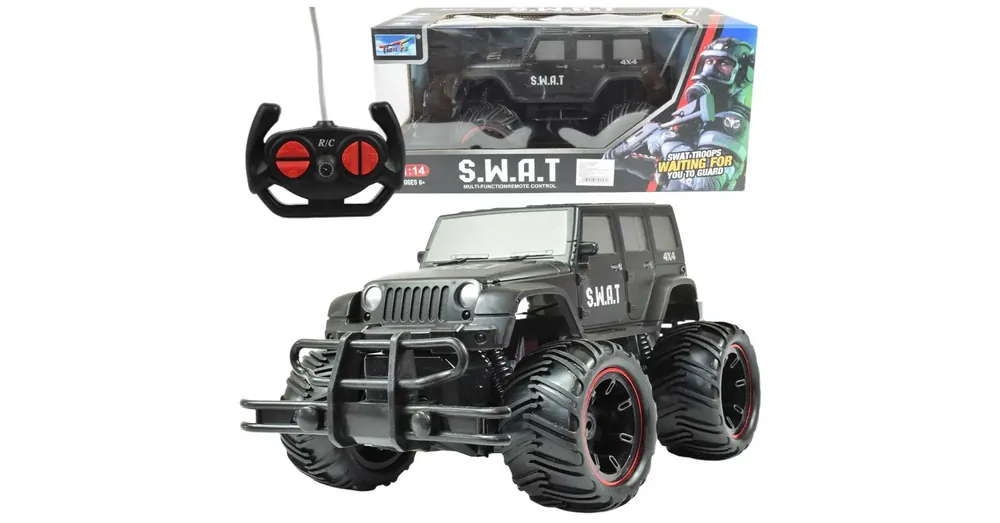 Outlet SWAT fekete színű RC off-road terepjáró 1/14