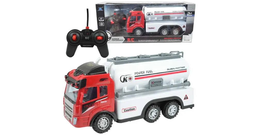 RC Távirányítós tartálykocsi fénnyel 1/43 Prémium