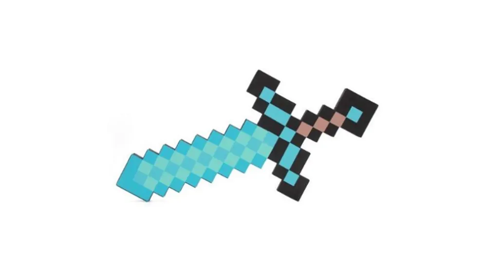 Minecraft Szivacs gyémánt kard 45cm Csak ma
