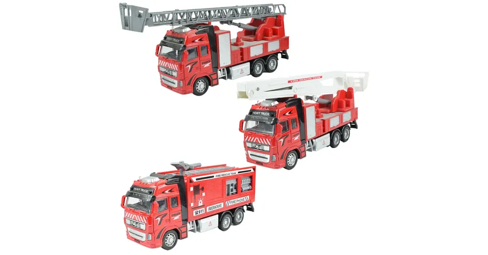 Szuper akció Hátrahúzós tűzoltókamion többféle változatban 1/38