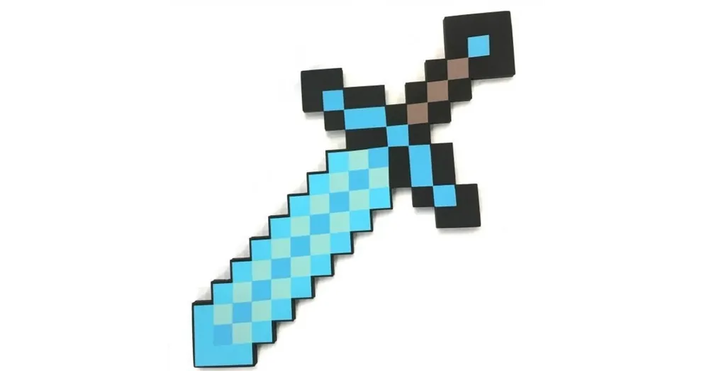 Minecraft Szivacs gyémánt kard 60cm Prémium