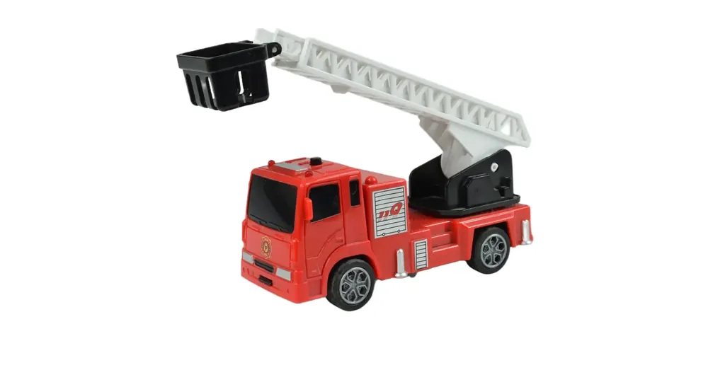 Rescue Vehicle Hátrahúzható létrás tűzoltóautó 13 cm Népszerű