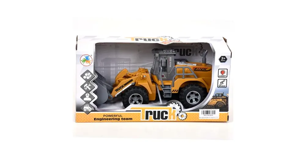 Truck Homlokrakodó munkagép, fénnyel és hanggal 20 cm Biztonságos fizetés