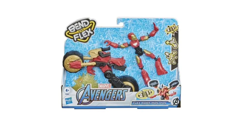 Bosszúállók Bend and Flex Rider Vasember figura motorral – Hasbro Biztonságos vásárlás