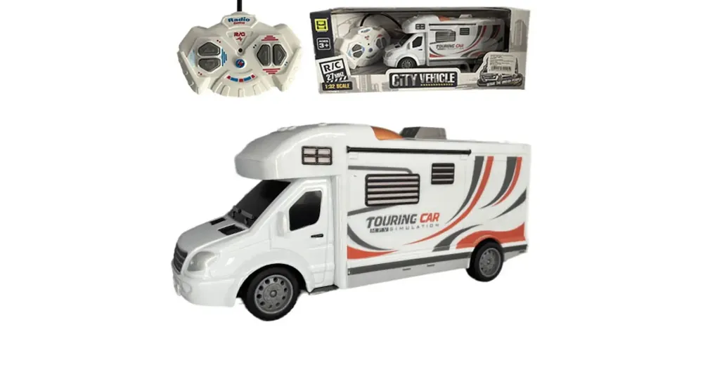 Alacsony ár RC Távirányítós Touring Car lakóautó fénnyel 27MHz 1/32