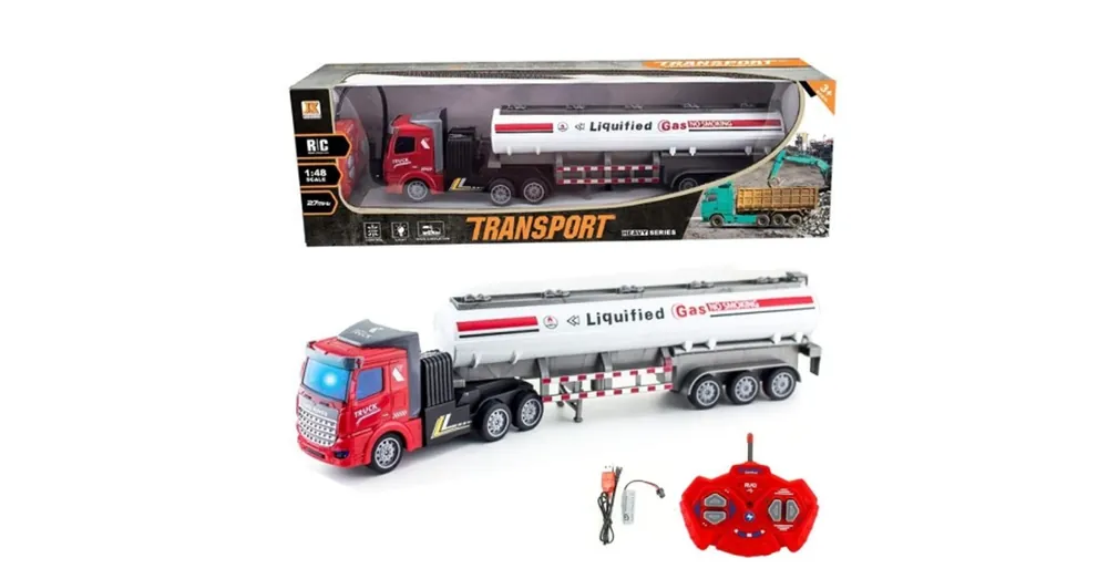 RC Távirányítós üzemanyagszállító kamion 1/48 27mHz Expressz kézbesítés