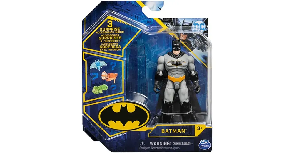 DC Comics Batman 10 cm figura 3 meglepetés kiegészítővel – Spin Master Kedvezmény