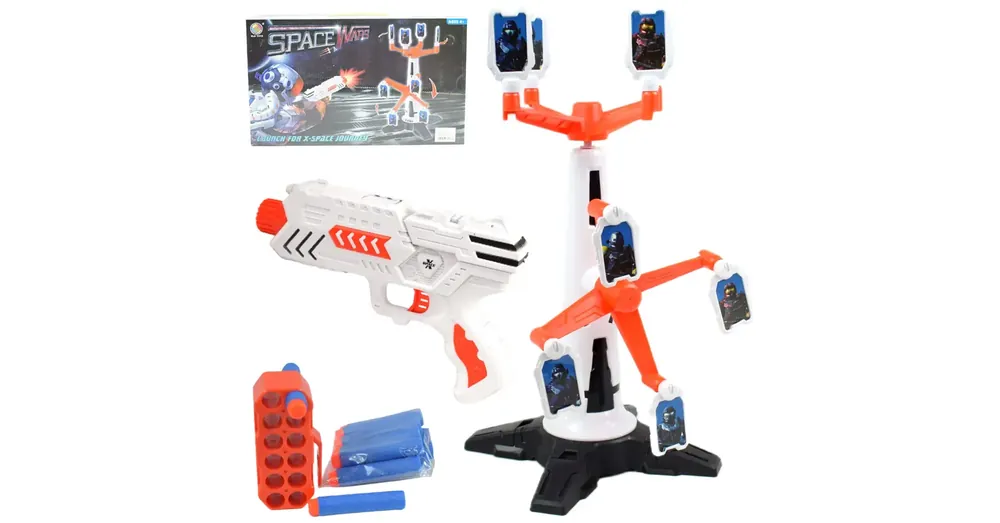 Prémium Space Wars Űrfegyver szett mozgó céltáblával