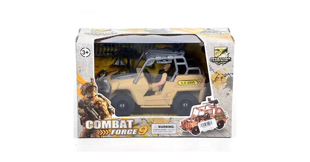Combat Force 9 katonai terepjáró akció figurával Gyors szállítás