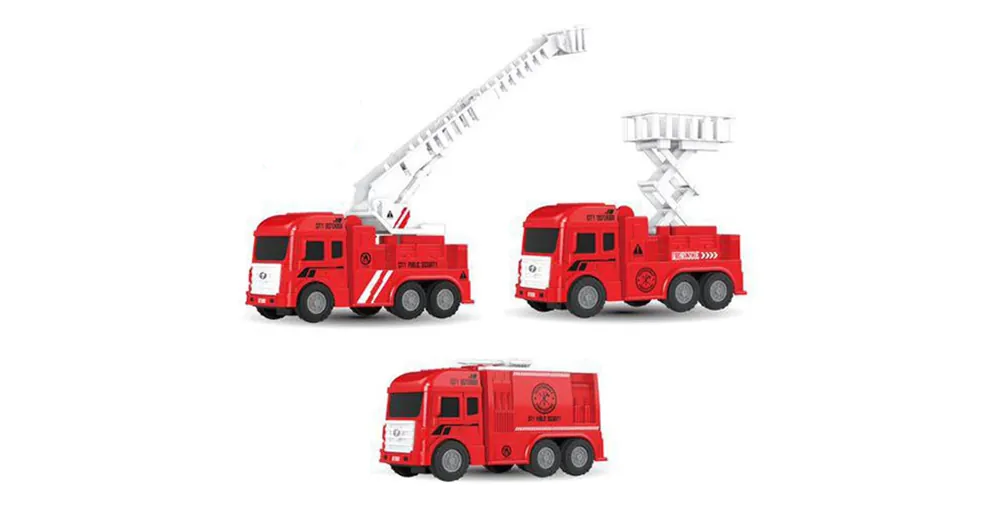 Service Team Tűzoltó jármű 15 cm háromféle változatban Kedvezményes ár