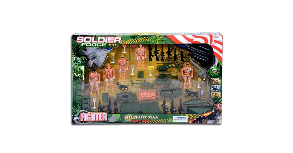 Szuper ajánlat Soldier Force Katonai játékszett járművekkel