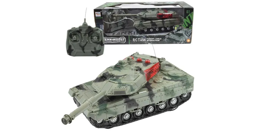 Gyors szállítás RC Távirányítós M1 Abrams tank fény és hangeffektekkel 1/32-es méretarány 22 cm