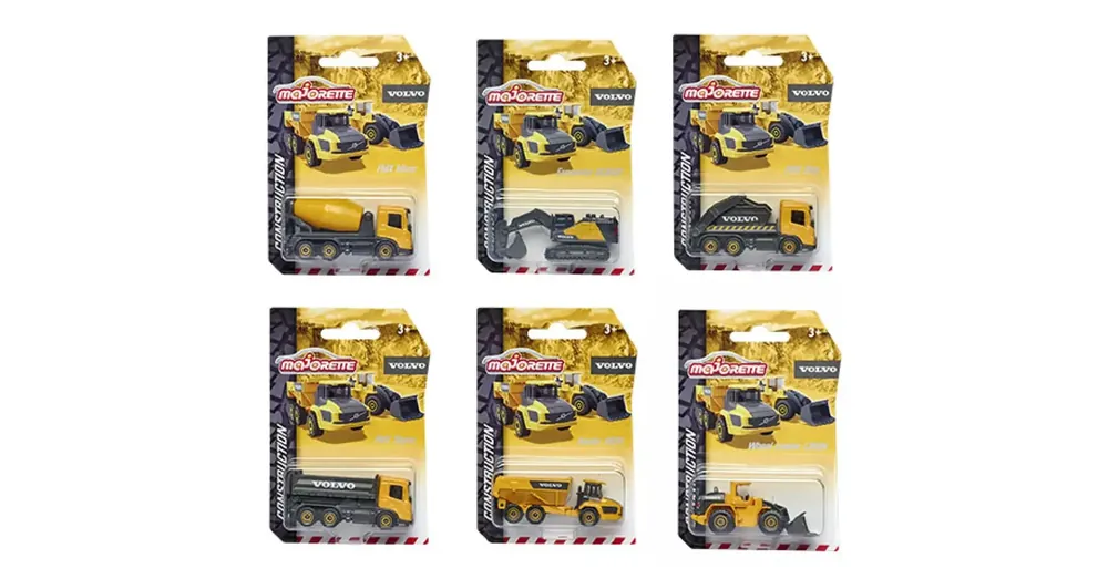 Legjobb ár Majorette – Volvo Edition építőipari munkagépek többféle változatban – Simba Toys