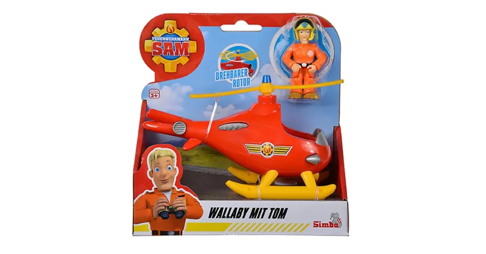 Kedvezményes ár Sam a tűzoltó Wallaby helikopter Tom figurával – Simba Toys